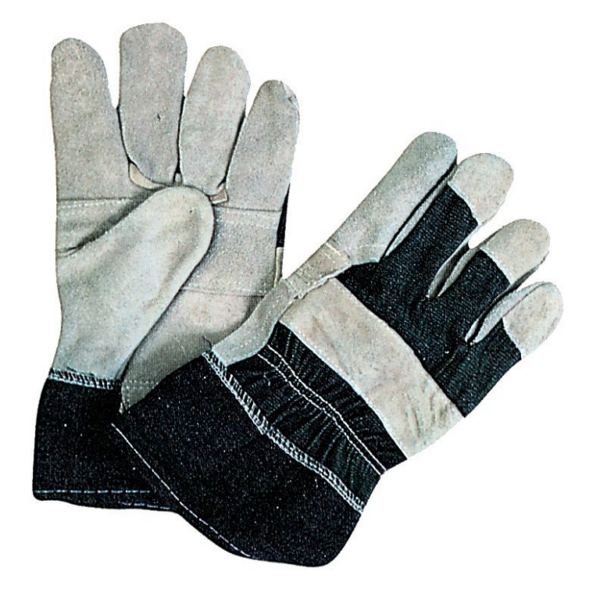 Guanti Crosta e Tela Rinforzati Dorso e Polso in Tela Jeans a Norma Ce 4143