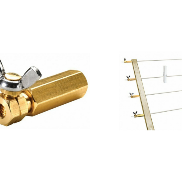 Tendifilo Ottagonale Ottone per Filo Stendibiancheria Max d.5mm