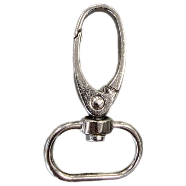 Moschettone Piccolo con Givolare mm.40 Cromo