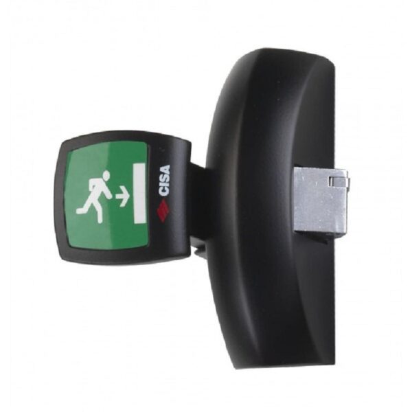 Maniglione Antipanico Fast Push-Pad con Scrocco Laterale  un Punto di Chiusura Verniciato Nero  Cisa