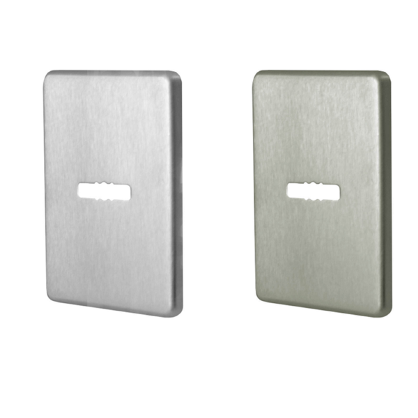 Bocchetta Rettangolare Doppia Mappa mm.62x78x4h varie finiture  Comit