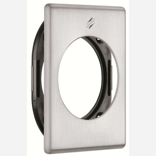 ROSETTA RETTANGOLARE CON SOTTOROSETTA NYLON FORO d.50 mm VARIE FINITURE |  COLOMBO