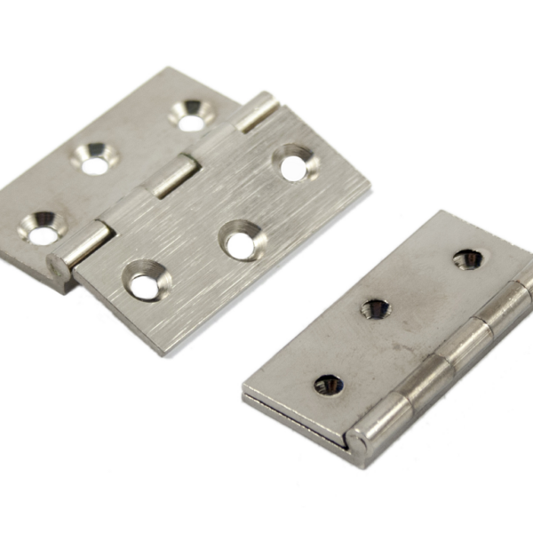 Cerniera Fresata Mezzo Collo mm.40x35 Ottone Nichel Satinato | Casati & Sironi