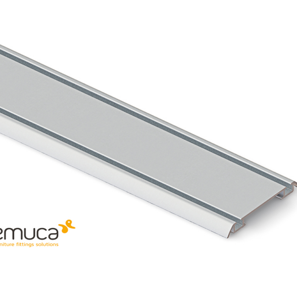 Binario Inferiore Ante Scorrevoli Modello Placard A Canale Clip mm.59 Anodizzato Opaco cm.235 |  Emuca