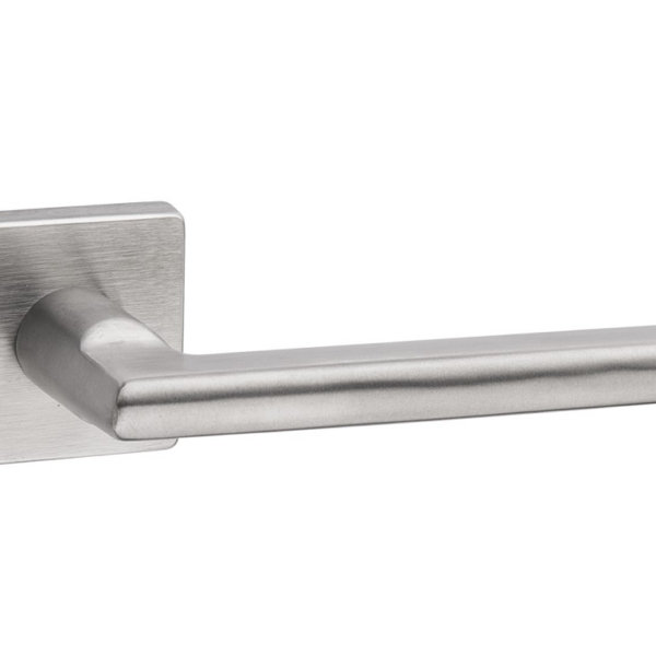 Maniglia Ucraina Rosetta Quadra D.50x50x10h Bocchetta Foro Chiave AISI304 Inox Satinato  Fimet Maniglie