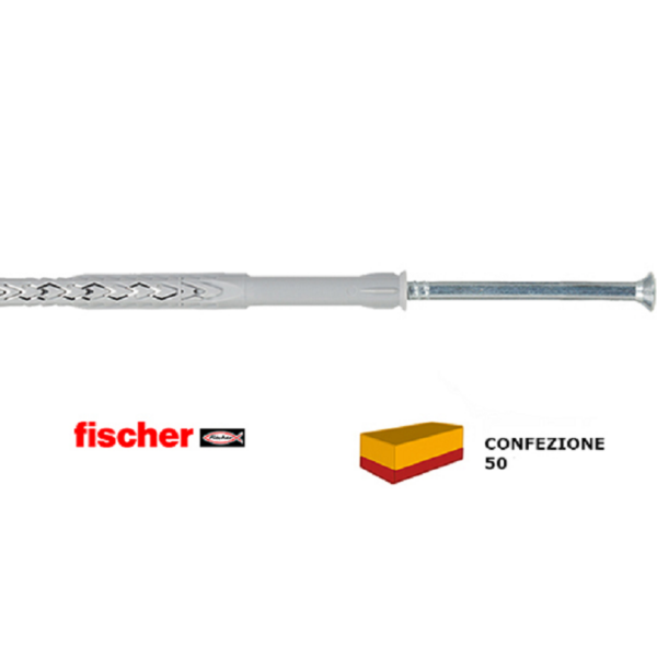 SXRL 8x60-160mm T CE Tassello Nylon Prolungato con Vite Torx TS pz.50 | Fischer