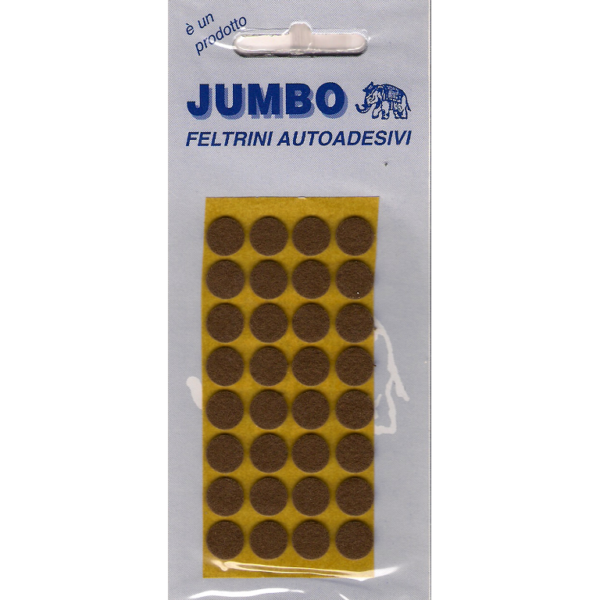 Feltrino Adesivo 1 Placca Spessore 1,5 Verde Tondo mm.12 in Blister da Pezzi 28