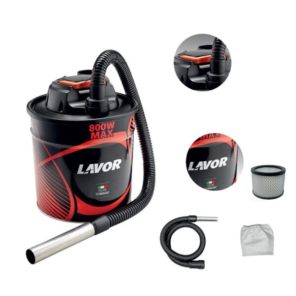 Bidone Aspiracenere Elettrico modelo Aashley 115 w800 lt.18  Lavor