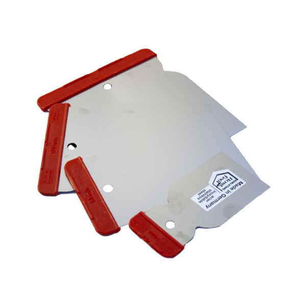 Spatola Flessibile Inox con Impugnatura modello Giapponese pz.4 mm.50-80-100-120