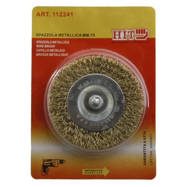 Spazzola Circolare Gambo d.6 mm.75 Hit