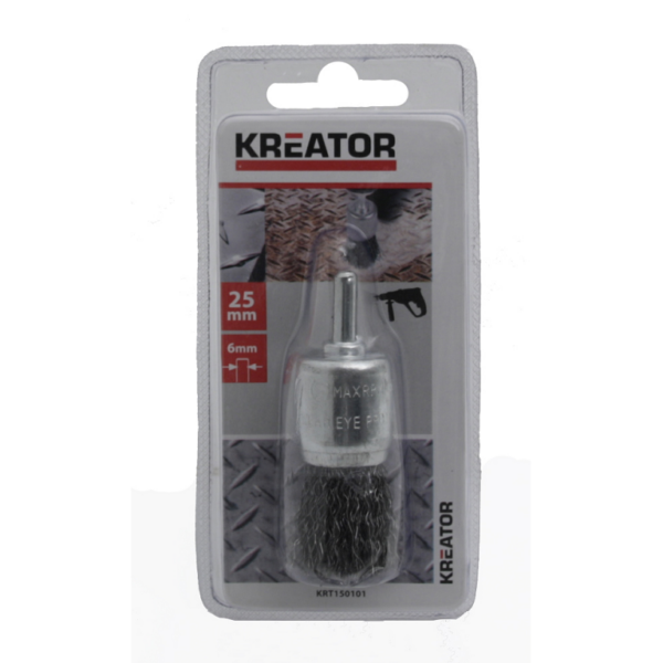 Spazzola A Pennello Acciaio Ondulato d.25x6