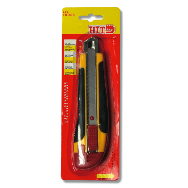 Cutter Taglierino Medio Professionale a Scatto Lama mm.18  HIT