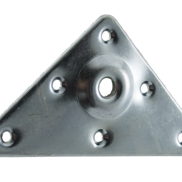 Piastra Triangolare con Rialzo Ma10 M.90x90x125 Zincato  Manart