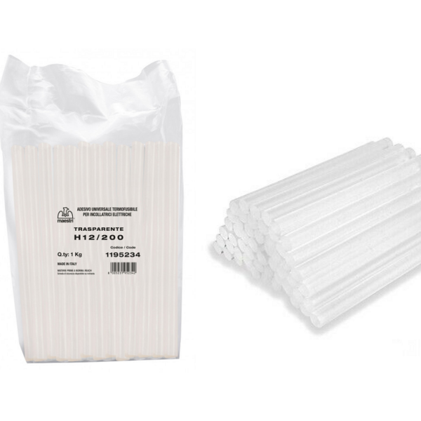 ADESIVO TERMOINDURENTE TRASPARENTE d.12x200 kg.1/Gr.250 prodotto da  ROMEO MAESTRI