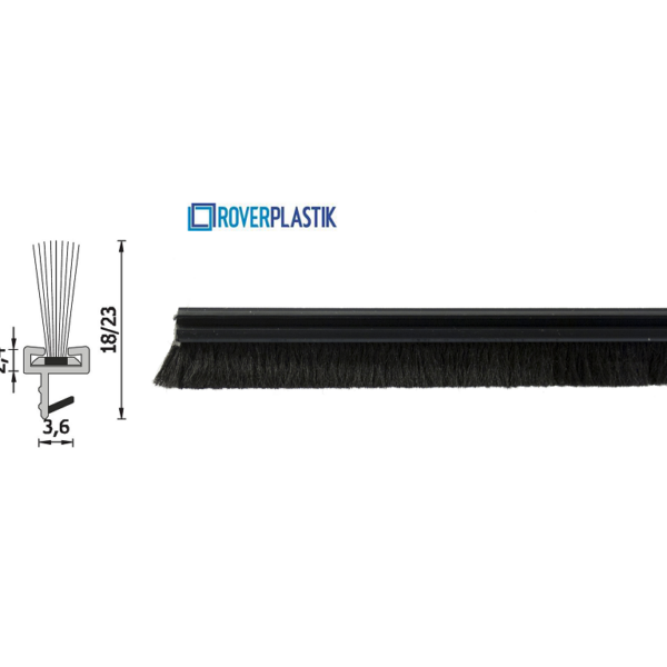 SPAZZOLINO PER PORTE INTERNE LEGNO DA 2150x15 mm. prodotta da ROVERPLASTIK