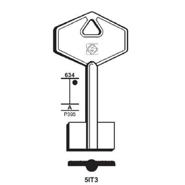 Chiave Grezza Pompa Italserrature 5it3 | Silca