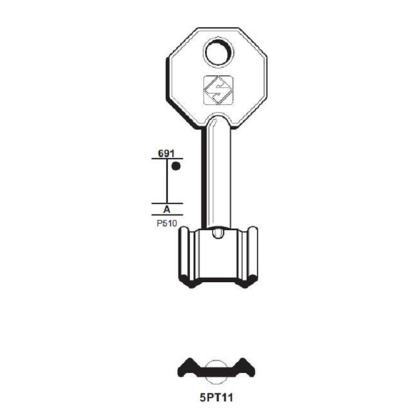 Chiave Grezza Pompa Potent 5pt11  | Silca