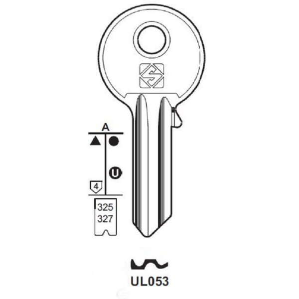 Chiave Grezza Serrature-Cilindro Universale Ul053  | Silca