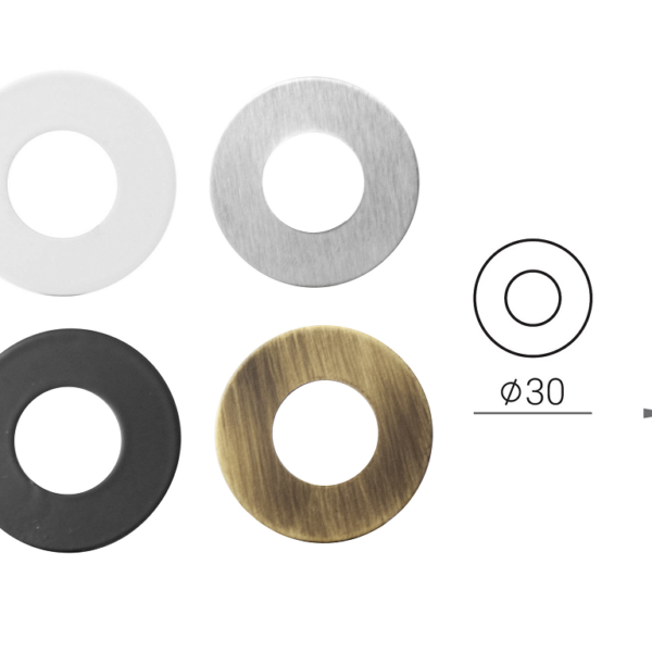 Rondella per Maniglia Collezione Nuda d.Ø 30mm varie finiture | Verum Italy