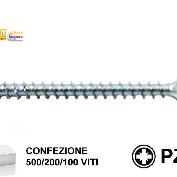 VITE TRUCIOLARE TSP IMPRONTA CROCE PZ2 ZINCATE mm.5,0x VARIE LUNGHEZZE | TECFI
