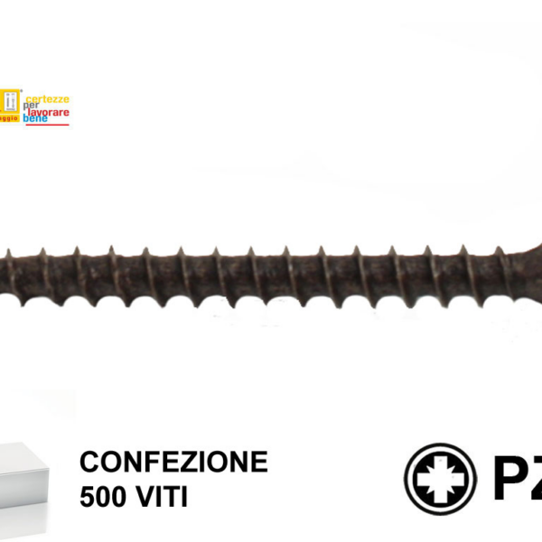 VITE TRUCIOLARE TSP IMPRONTA CROCE PZ2 BRONZATA mm.3,5x VARIE LUNGHEZZE | TECFI
