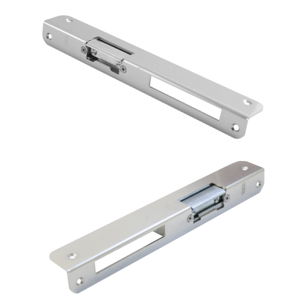 Incontro Elettrico Piastra Angolare Unificato 12v mm.250 SX varie finiture | AGB