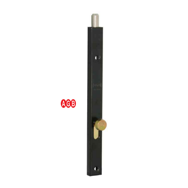 Catenaccio Verticale Puntale Tondo Fissaggio con Viti 93-Verniciato Nero varie lunghezze | AGB