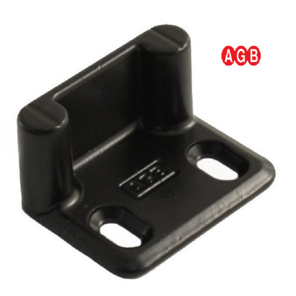 Piastra ad Angolo di Chiusura Per Spagnoletta Abaco ZVN-Nero | AGB