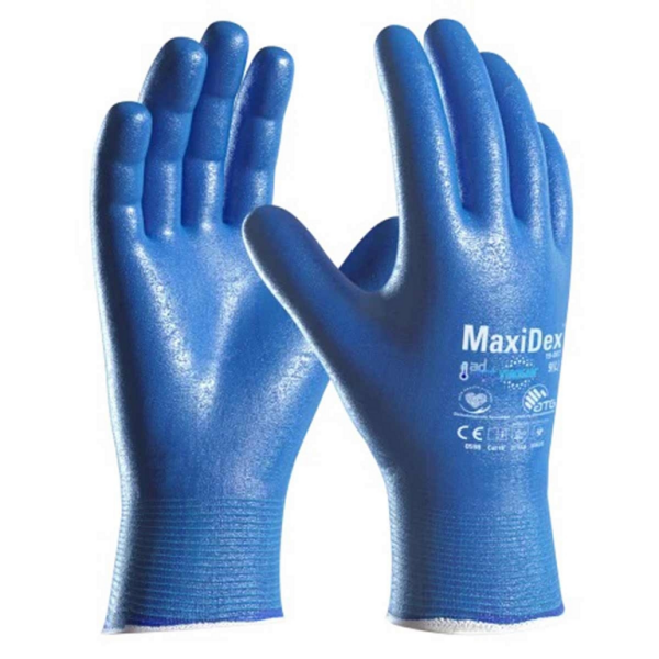 Guanti Nitrile Ibrido con Rivestimento Totale Impermiabile Antivirus Maxidex® Varie Misure | ATG