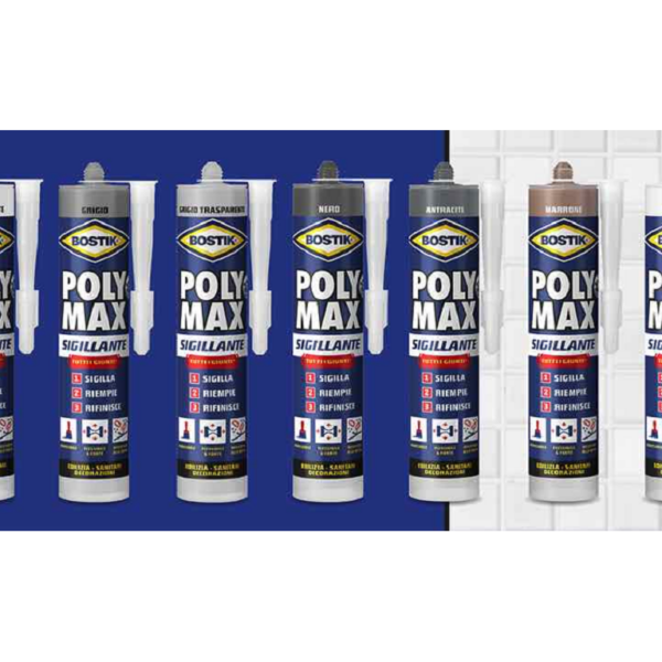 POLYMAX SIGILLANTE POLIMERICO ANTIMUFFA ML.280 VARI COLORI BOSTIK
