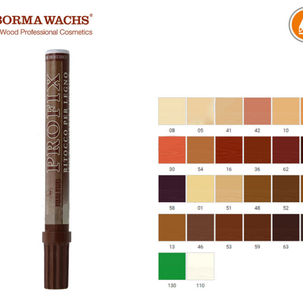 Ritocco Legno Semicoprente Pennarello Holz Profix varie colorazioni   Borma Wachs