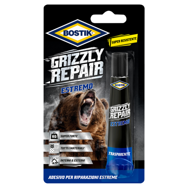 Colla Universale Polimerica Grizzly Repair per Interni Ed Esterni gr.20 |Bostik