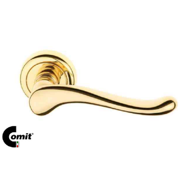 Maniglia Asia Rosetta Tonda D.50x10h Bocchetta Foro Chiave varie finiture  Comit