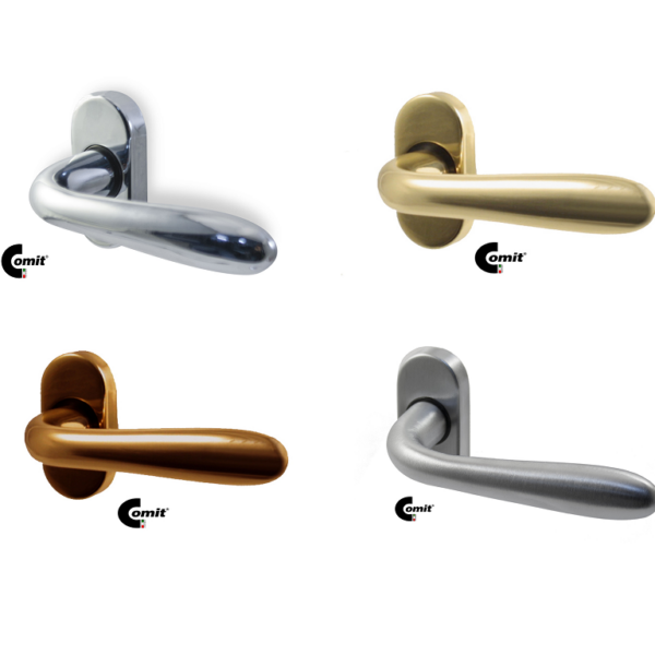 Maniglia Goccia Rosetta Ovale Bocchetta Foro Chiave Varie Finiture | Comit