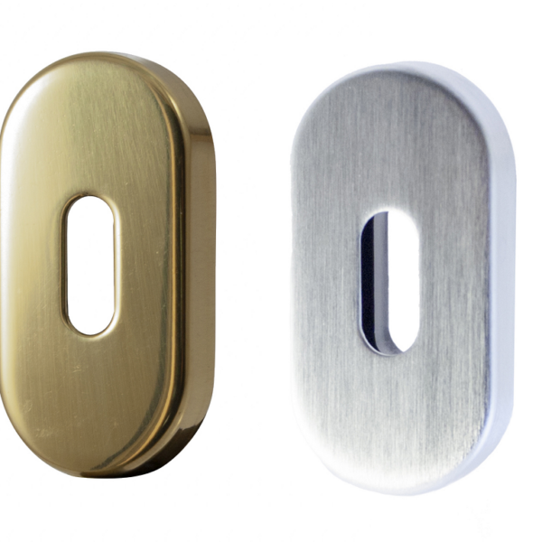 Bocchetta Ovale Foro Chiave d.31x62x10h varie finiture  Comit