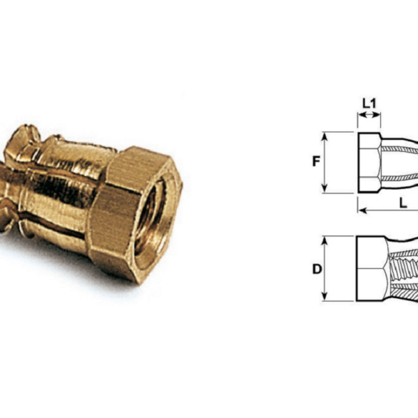 BUSSOLA OTTONE A ESPANSIONE CON SFERA prodotto da MACO