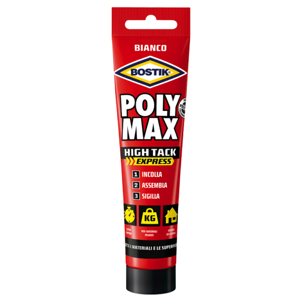 Polymax Sigillante e Incollante Polimerico a Presa Rapida 165 gr. Bianco | Bostik
