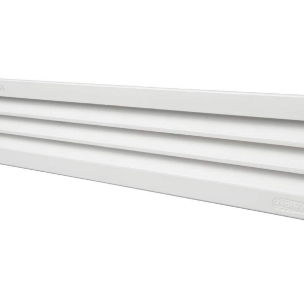 Griglia Incasso Rettangolare+Rete Bianco mm.370x130  | La Ventilazione