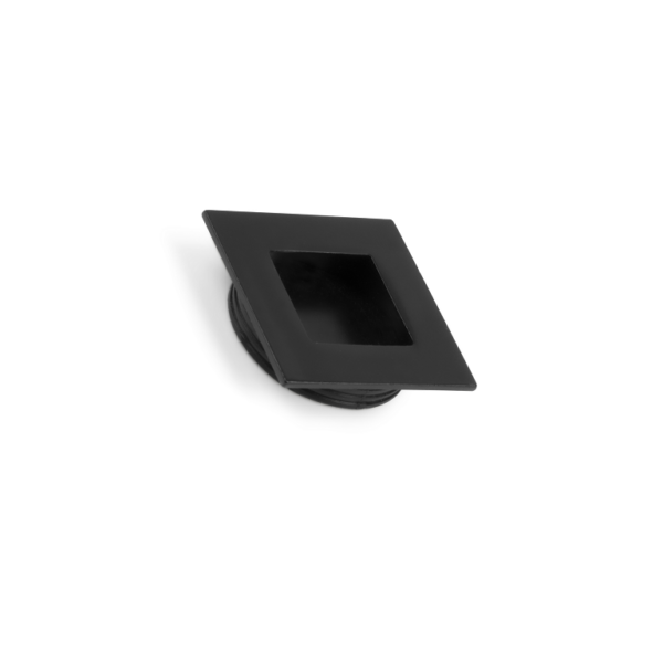 Maniglia Incasso Quadra mm.40x40/35 Nero Opaco | Emuca