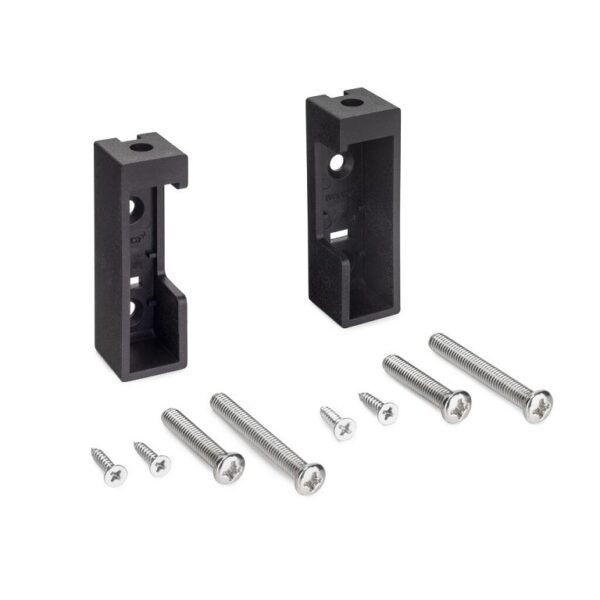 Reggitubo Laterale per Tubo Rettangolare Luxe Plastica Dx-Sx pz.2 varie finiture   Emuca