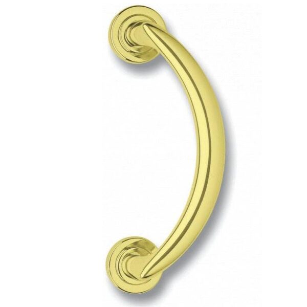 Maniglione Cometa Zancato con Rosette Interasse 180 mm.225x59h OLV  GPB Ghidini