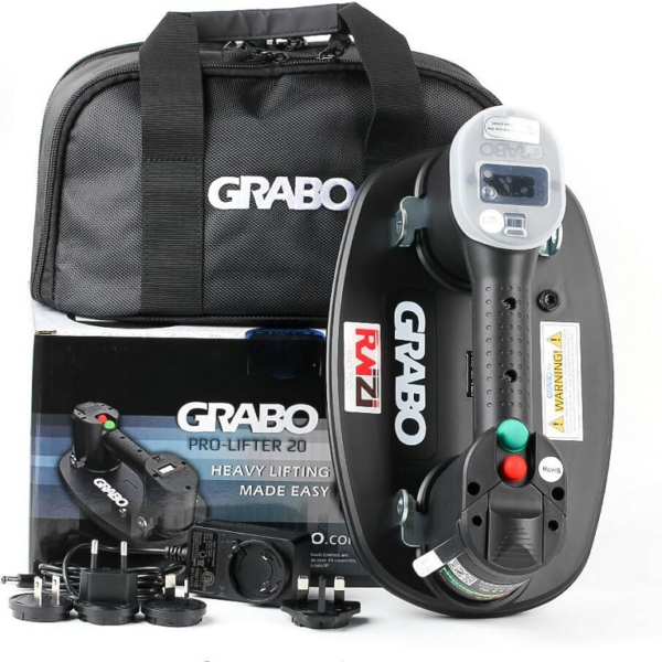 Sollevatore Elettrico con Ventosa A Batteria Litio 14,8v Cc 2600 Mah Pro-Lifter 20 | Grabo