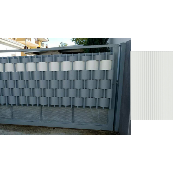 Frangivista Fasce in Polipropilene Duro per Recinzioni o Cancelli H190 Cm X L252,5 Cm Ral 7035 Grigio Luce | Surveil