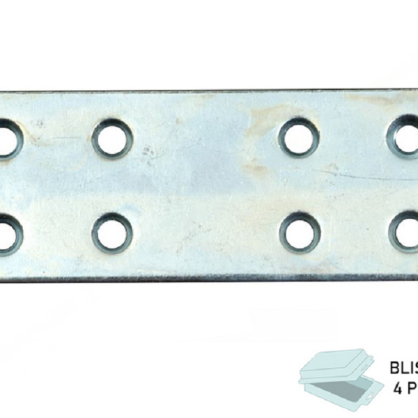 Piastrina Diritta Zincato Larghezza 30 mm.100 in Blister da pz.4 | Sipa