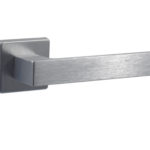 Maniglia Willy rosetta quadra d.50x50x7h bocchetta foro chiave varie finiture | KTS