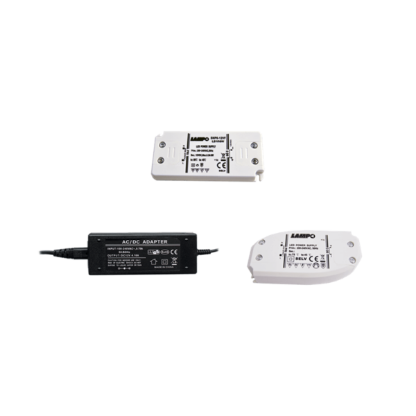 ALIMENTATORE LED CONVERTER  IP20 240V-24Vdc  VARI WATT |  LAMPO