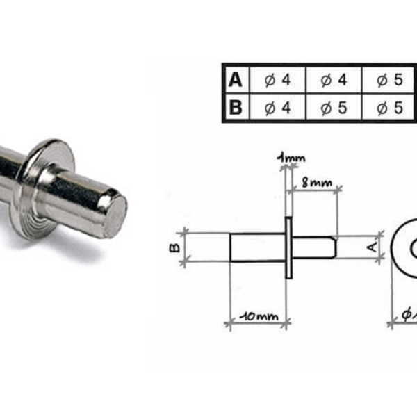 Reggiripiano Ferro con Rondella mm.4/5 Zincato | Maco