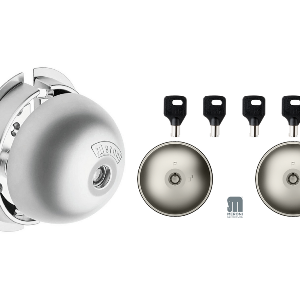Lucchetto Ufo 2+Bloccaporta Antifurto Furgone Chiave Unica Us15 Coppia pz.2   Meroni