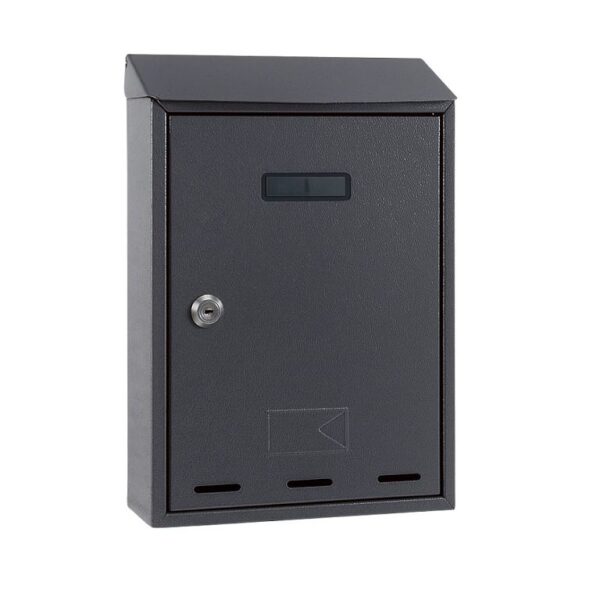 Cassetta Postale Lettere A4 con Tetto modello Aurelia mm.220x70x330h Antracite  Metalplus