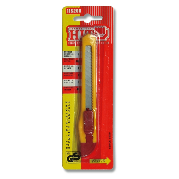 Cutter Taglierino PIccolo Plastica con Lama mm.9  HIT